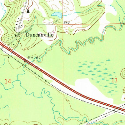 United States Geological Survey Duncanville, AL (1969, 24000-Scale) digital map