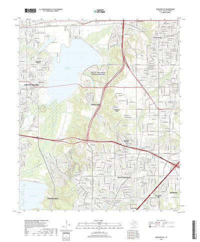 United States Geological Survey Duncanville, TX (2019, 24000-Scale) digital map