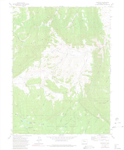 United States Geological Survey Dunckley, CO (1971, 24000-Scale) digital map