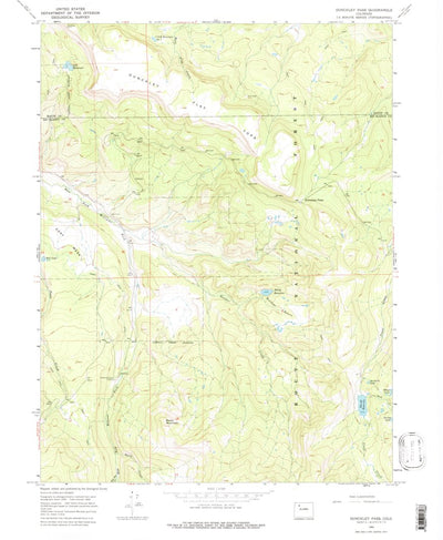 United States Geological Survey Dunckley Pass, CO (1966, 24000-Scale) digital map