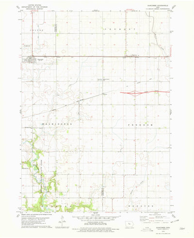 United States Geological Survey Duncombe, IA (1978, 24000-Scale) digital map