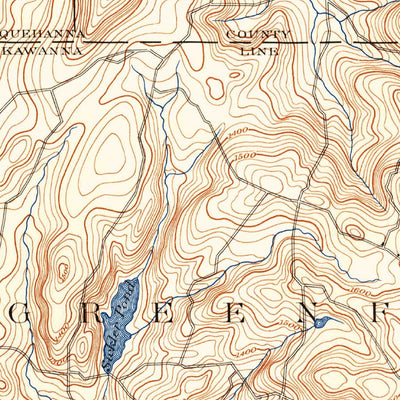 United States Geological Survey Dundaff, PA (1892, 62500-Scale) digital map