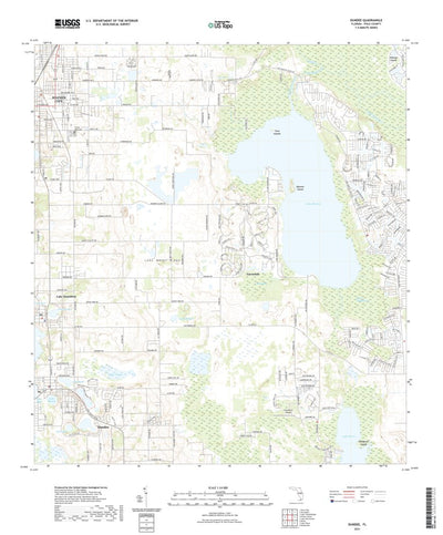 United States Geological Survey Dundee, FL (2021, 24000-Scale) digital map