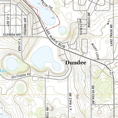 United States Geological Survey Dundee, FL (2021, 24000-Scale) digital map