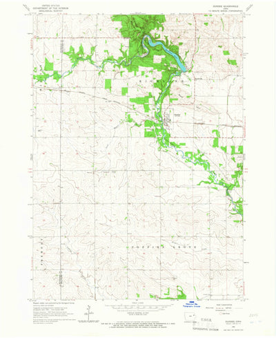 United States Geological Survey Dundee, IA (1965, 24000-Scale) digital map