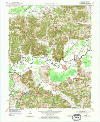 United States Geological Survey Dundee, KY (1953, 24000-Scale) digital map
