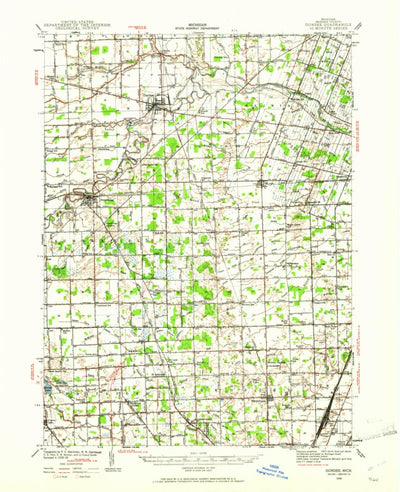 United States Geological Survey Dundee, MI (1939, 62500-Scale) digital map