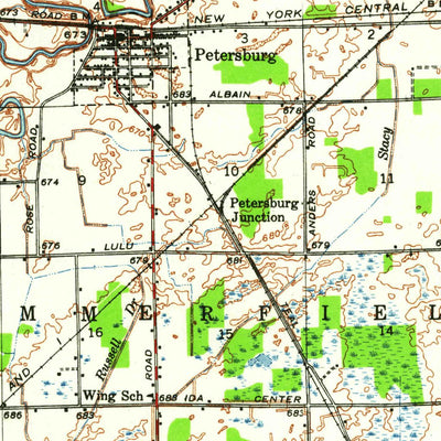 United States Geological Survey Dundee, MI (1939, 62500-Scale) digital map