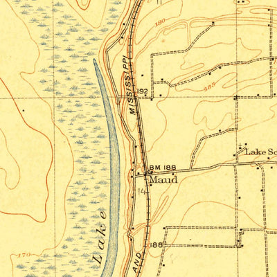 United States Geological Survey Dundee, MS (1910, 31680-Scale) digital map