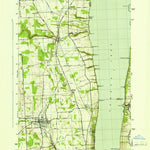 United States Geological Survey Dundee, NY (1943, 31680-Scale) digital map
