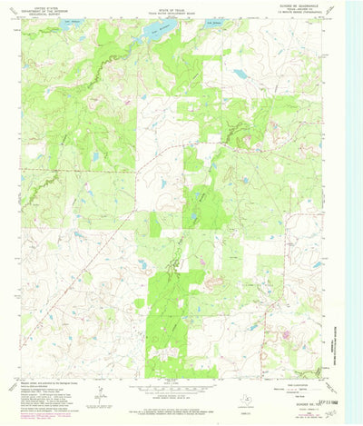 United States Geological Survey Dundee SE, TX (1964, 24000-Scale) digital map