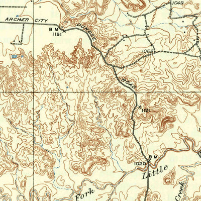 United States Geological Survey Dundee, TX (1932, 62500-Scale) digital map