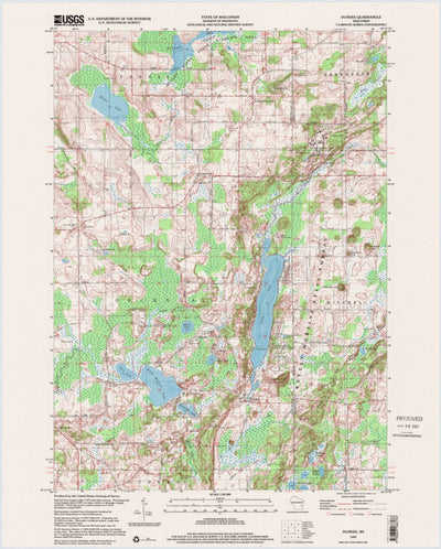 United States Geological Survey Dundee, WI (1999, 24000-Scale) digital map