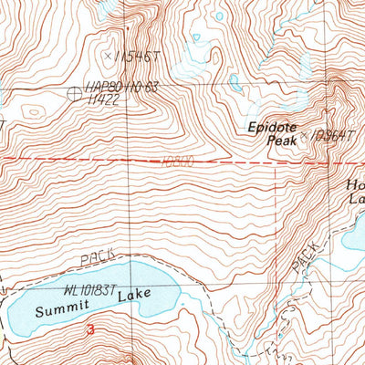 United States Geological Survey Dunderberg Peak, CA (1990, 24000-Scale) digital map