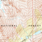 United States Geological Survey Dunderberg Peak, CA (1990, 24000-Scale) digital map