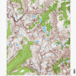 United States Geological Survey Dunderberg Peak, CA (1994, 24000-Scale) digital map