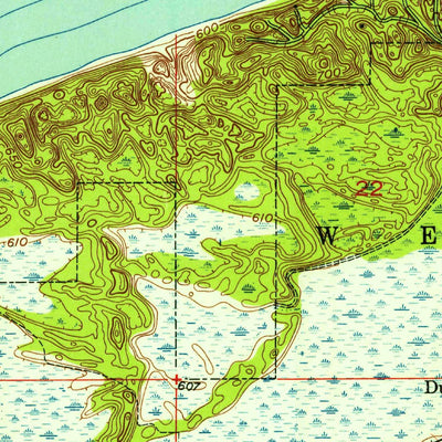 United States Geological Survey Dune Acres, IN (1953, 24000-Scale) digital map