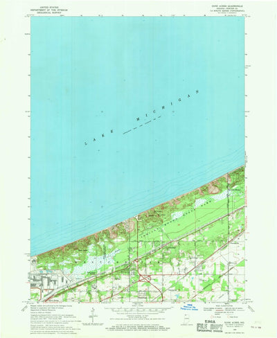 United States Geological Survey Dune Acres, IN (1968, 24000-Scale) digital map