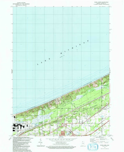 United States Geological Survey Dune Acres, IN (1991, 24000-Scale) digital map