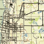 United States Geological Survey Dunedin, FL (1943, 31680-Scale) digital map
