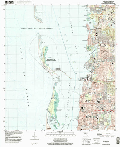 United States Geological Survey Dunedin, FL (1998, 24000-Scale) digital map