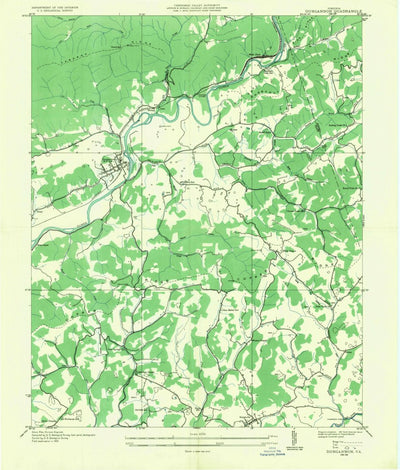 United States Geological Survey Dungannon, VA (1935, 24000-Scale) digital map