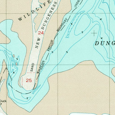 United States Geological Survey Dungeness, WA (1956, 24000-Scale) digital map