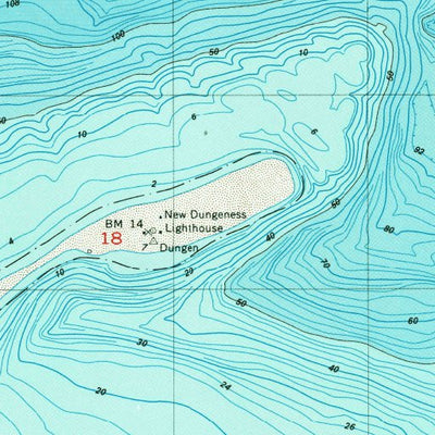 United States Geological Survey Dungeness, WA (1956, 24000-Scale) digital map