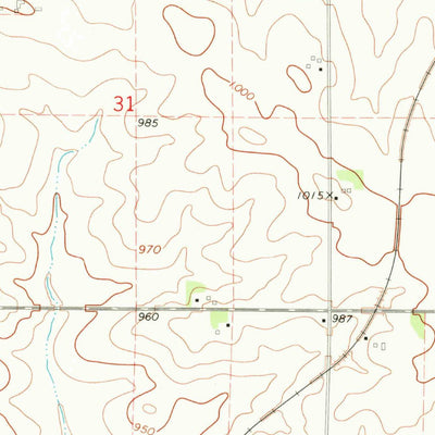 United States Geological Survey Dunkerton, IA (1971, 24000-Scale) digital map