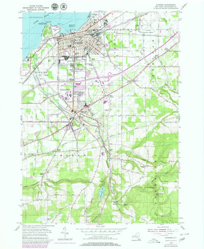 United States Geological Survey Dunkirk, NY (1954, 24000-Scale) digital map