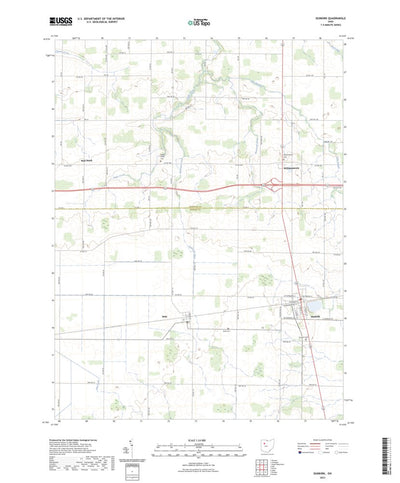 United States Geological Survey Dunkirk, OH (2023, 24000-Scale) digital map