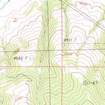 United States Geological Survey Dunkleberg Creek, MT (1989, 24000-Scale) digital map