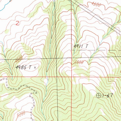 United States Geological Survey Dunkleberg Creek, MT (1989, 24000-Scale) digital map