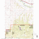 United States Geological Survey Dunkleberg Creek, MT (1996, 24000-Scale) digital map