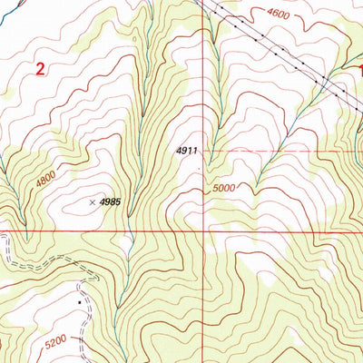 United States Geological Survey Dunkleberg Creek, MT (1996, 24000-Scale) digital map