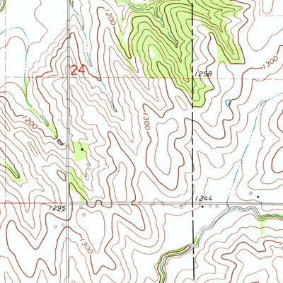 United States Geological Survey Dunlap, IA (1971, 24000-Scale) digital map
