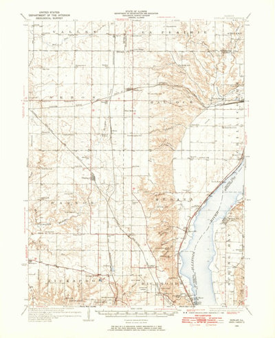 United States Geological Survey Dunlap, IL (1933, 62500-Scale) digital map