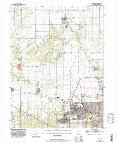 United States Geological Survey Dunlap, IL (1996, 24000-Scale) digital map