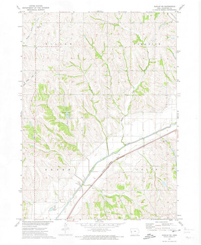 United States Geological Survey Dunlap NE, IA (1971, 24000-Scale) digital map