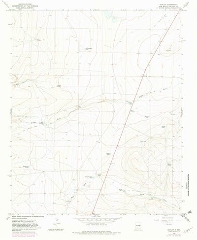 United States Geological Survey Dunlap, NM (1967, 24000-Scale) digital map