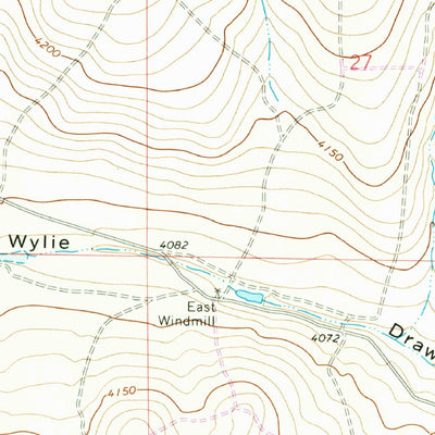 United States Geological Survey Dunlap, NM (1967, 24000-Scale) digital map