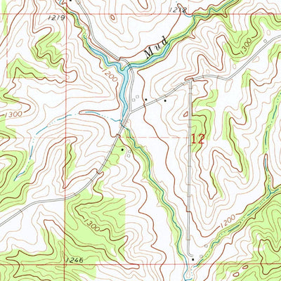 United States Geological Survey Dunlap SW, IA (1971, 24000-Scale) digital map