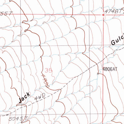 United States Geological Survey Dunn Creek, MT (1986, 24000-Scale) digital map