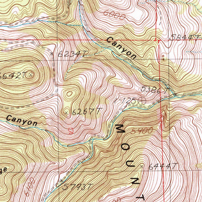 United States Geological Survey Dunn Creek, MT (1986, 24000-Scale) digital map