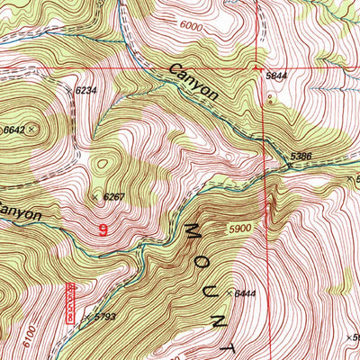 United States Geological Survey Dunn Creek, MT (1996, 24000-Scale) digital map