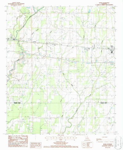 United States Geological Survey Dunn, LA (1987, 24000-Scale) digital map