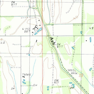 United States Geological Survey Dunn, LA (1987, 24000-Scale) digital map