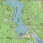 United States Geological Survey Dunn Lake, WI (1982, 24000-Scale) digital map