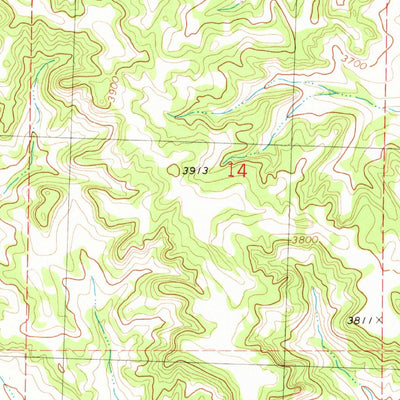United States Geological Survey Dunn Mountain South, MT (1980, 24000-Scale) digital map