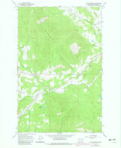 United States Geological Survey Dunn Mountain, WA (1965, 24000-Scale) digital map